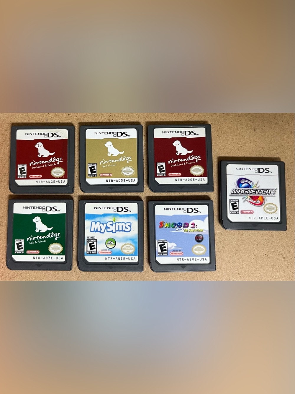 DS game lot with cases